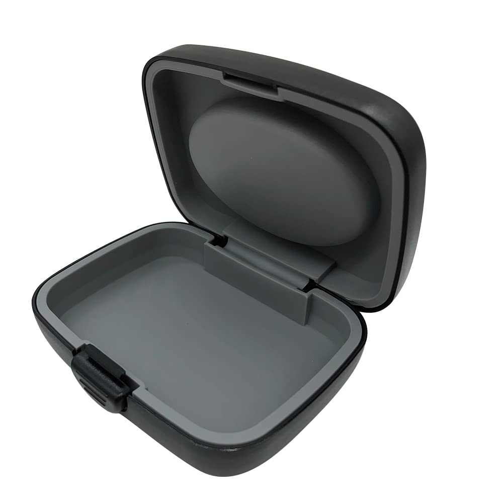 Portable Storage Carrying Case for All Brand Hearing Aid Amplifier / PSAP / BTE / ITE / ITC / CIC / RIC / RITE (Black)