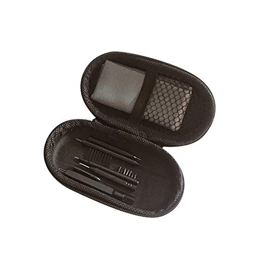 8-Pieces Hearing Aid Cleaning Kit Hearing Amplifier Cleaning Brush Tools Suitable for AirPods/Earbuds/Earphone/Headphone Cleaner with Wax Loop and Magnet in Zip-up Case Jungle Care