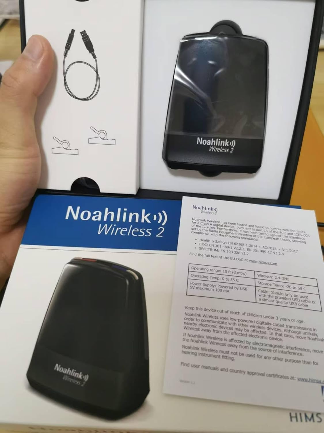 HIMSA Noahlink Wireless Bluetooth Hearing Aid Programmer