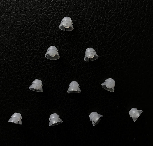 Jungle Care® (6mm Small * 10pc) Double Layer Magic Hearing Aid Domes Comfortable PSAP (Personal Sound Amplifiers Product) Kit Ear Tips Invisible, Perfect for Open Air (Open fit), except for RIC